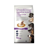 TropiDog Premium Adult Medium & Large Breeds - with Lamb & Rice