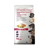 TropiDog Premium Adult Medium & Large Breeds - with Turkey & Rice