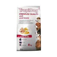 TropiDog Premium Adult Small Breeds - with Turkey & Rice