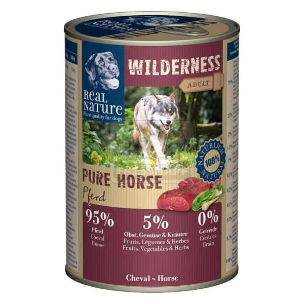 Real Nature Wilderness Pure Horse Adult Nassfutter Hund günstig im